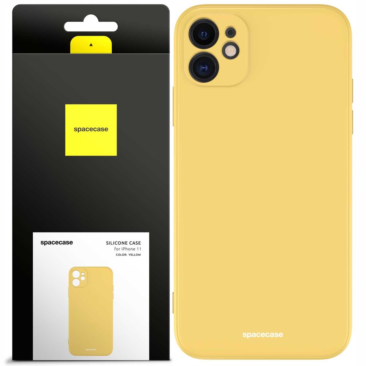 Spacecase Siliconen Hoesje Voor Iphone 11 Gele Beschermende Telefoon