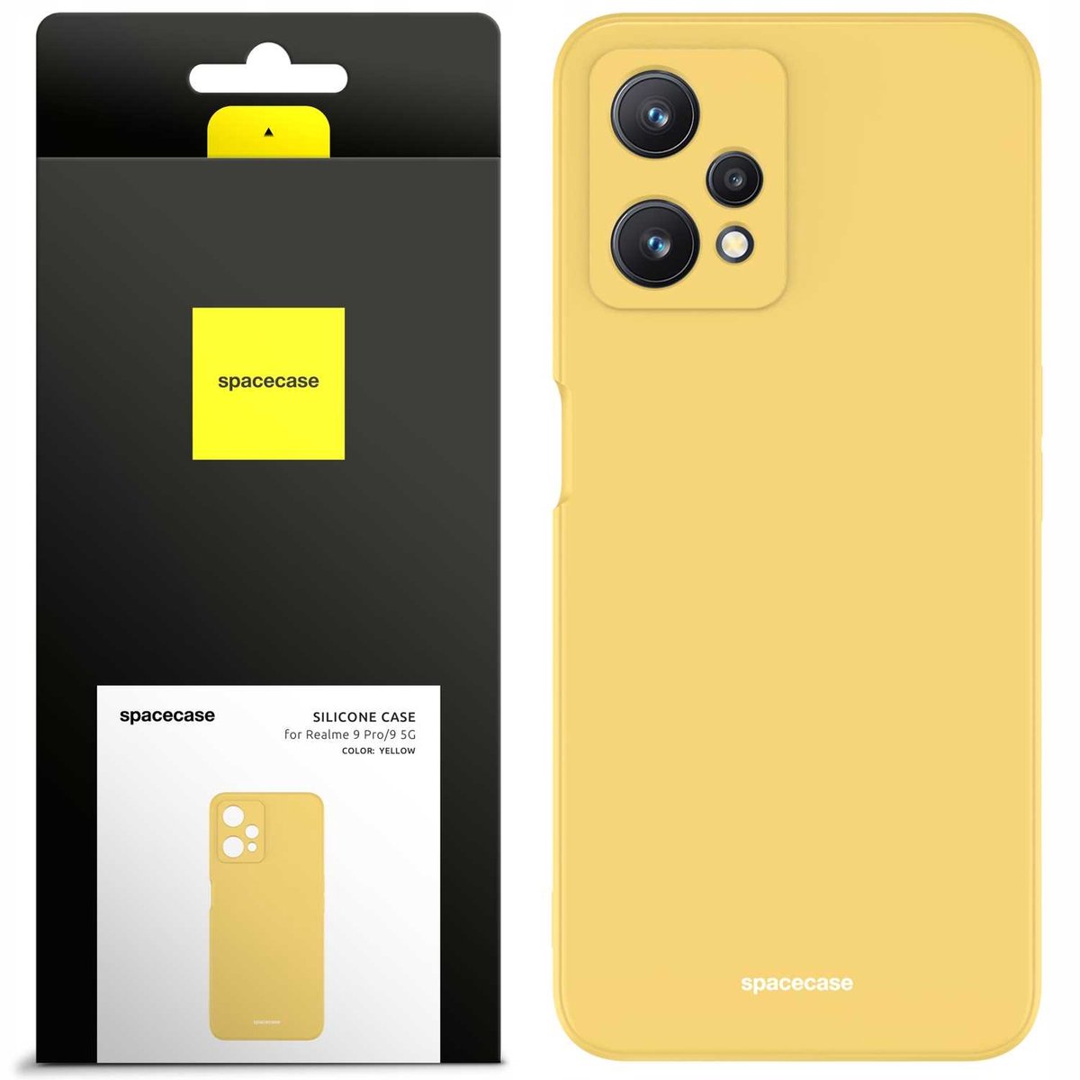 Spacecase Siliconen Case Voor Realme 9 Pro 9 5G Gele Case