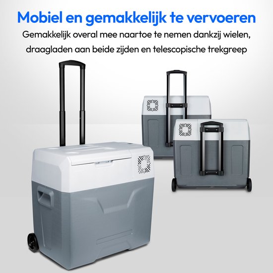 MEDION mobiele koelbox met compressor (elektrisch, 39 liter opslagcapaciteit, 60 watt, -20°C tot 20°C, LED display, USB, 230V 12V 24V autoadapter, voor auto, vrachtwagen, camper, camping (MD13111 MEDION mobiele koelbox met compressor (elektrisch, 39 liter opslagcapaciteit, 60 watt, -20°C tot 20°C, LED display, USB, 230V 12V 24V autoadapter, voor auto, vrachtwagen, camper, camping (MD13111