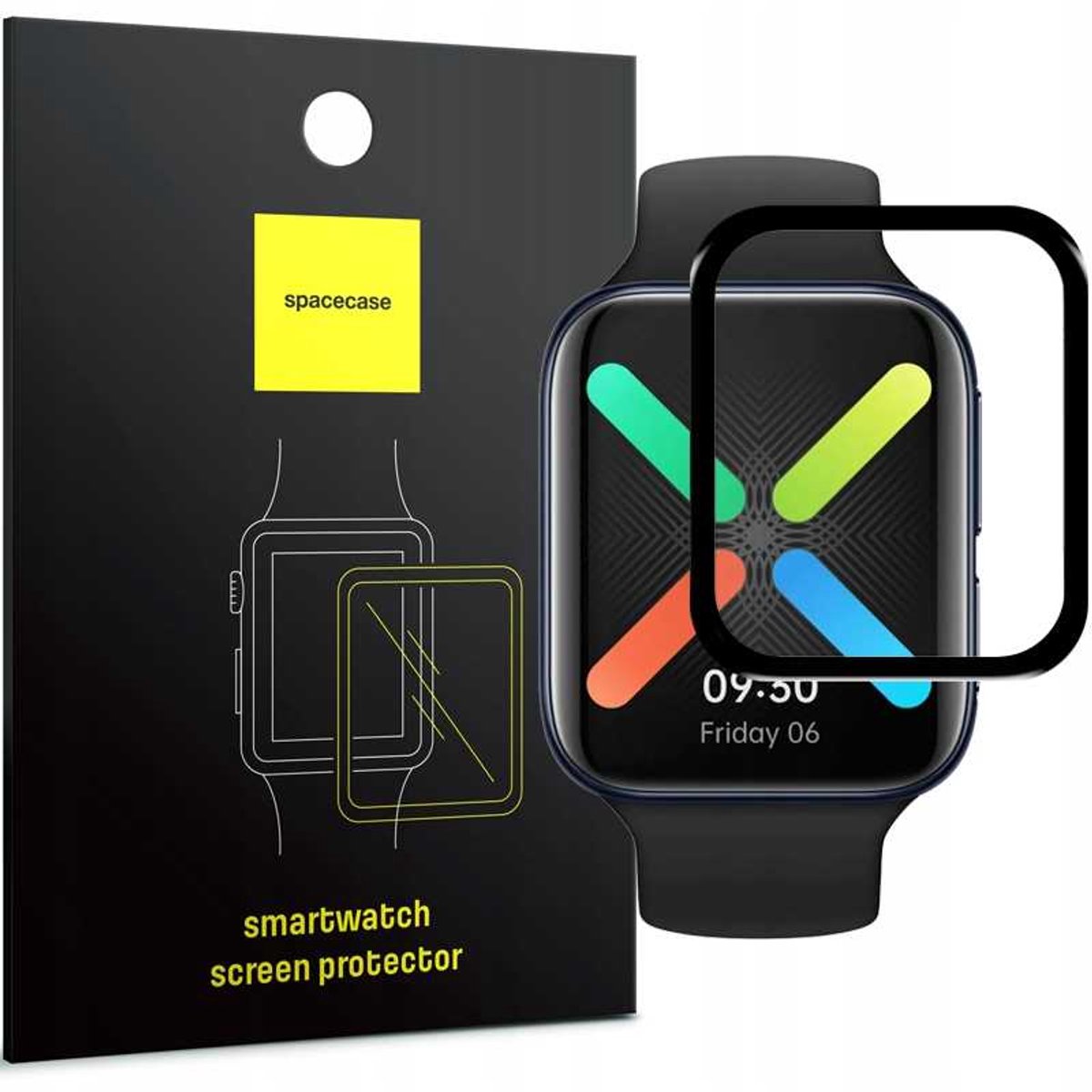 Spacecase Hybride Gehard Glas Voor Oppo Horloge 41Mm Beschermend