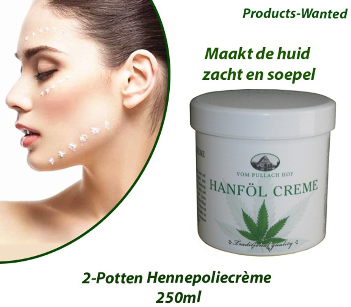 2-Potten Hennepoliecrème 250ml