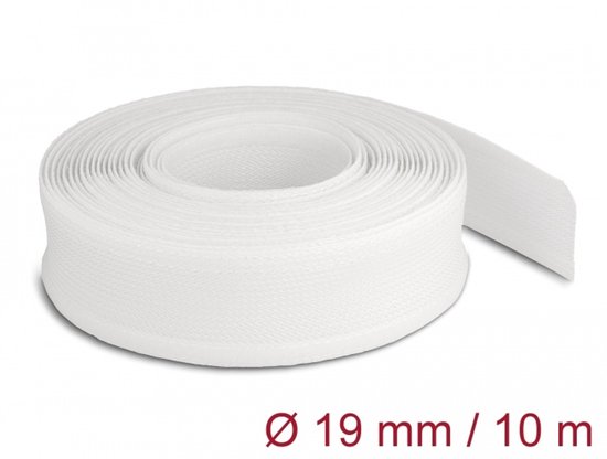 set haak & lus | 13 mm | wit Klittenbandrondjes op rol