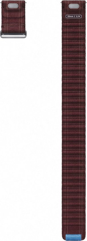 Samsung Galaxy Watch7 Smartwatchbandje - Fabric Band - Maat (S/M) - Donkerrood