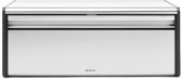 Brabantia Boîte à pain - avec couvercle abattant - Matt Steel