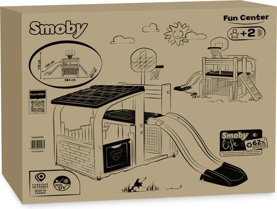 Smoby - Smoby Life - Fun Center - Speelhuis - Sportcenter - Vanaf 2 jaar.