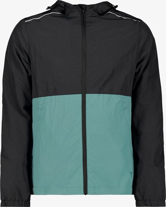 Osaga heren hardloop jas zwart blauw - Maat L