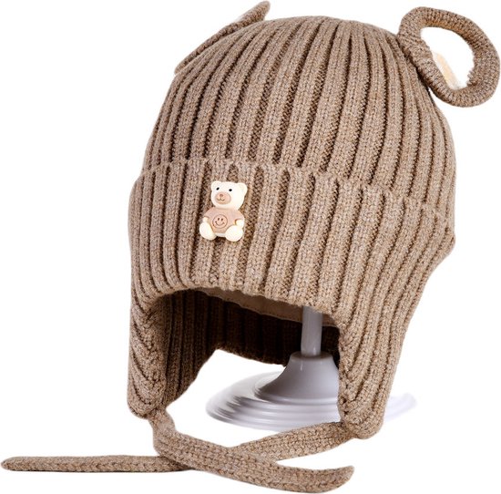 Decopatent Muts Kind Kinder muts met Beren Oren Teddy Bear