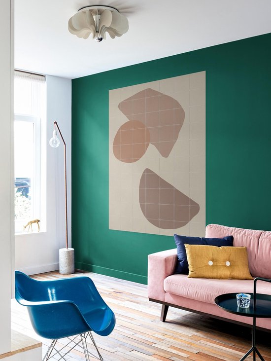 IXXI Mocha, Divers - 100 x 140 cm - Support de suspension gratuit - Grande décoration murale et affiches - Minimaliste, Graphisme, Abstrait, Géométrique