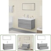 Decopatent® Luxe Bamboe badkamer bankje - Bankje met opbe