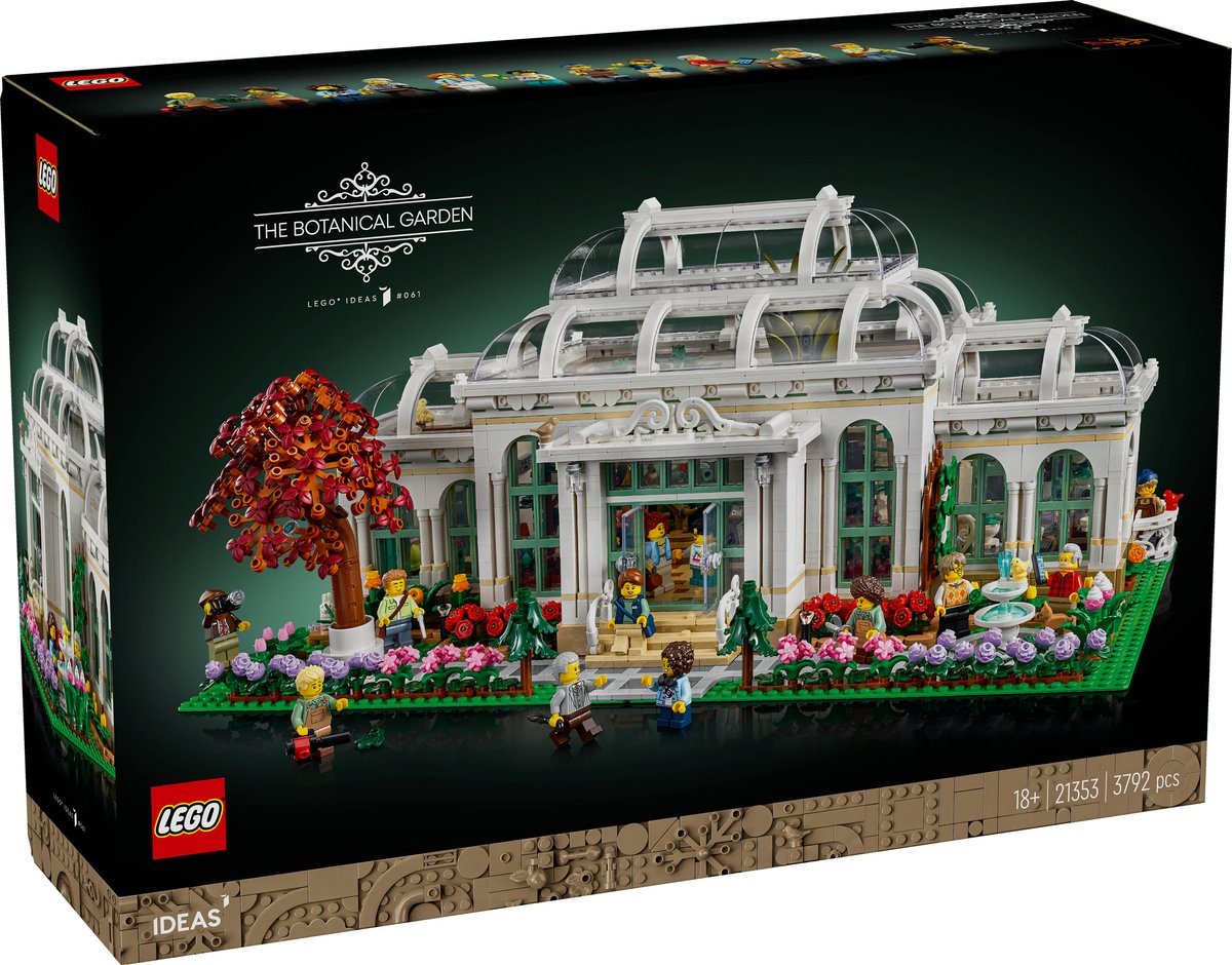 LEGO® Ideas De botanische tuin, cadeau met natuurthema voor liefhebbers van tuinieren en bloemen, decoratief displaymodel voor volwassenen, inclusief 12 minifiguren 21353 — cadeau in Spellen & Speelgoed - foto 3
