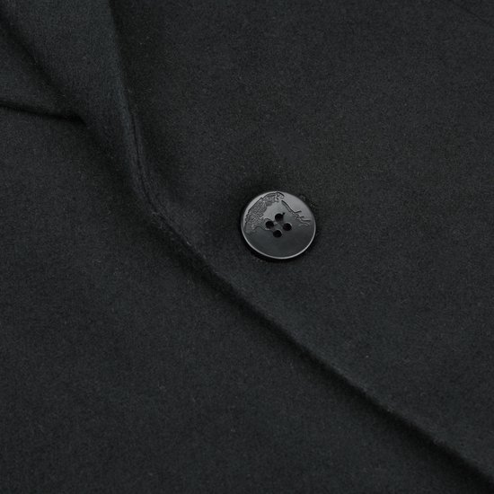 Allthemen Winterjas voor heren, trenchwol, warme casual elegante jas, overjas, slim fit, halflange jas, Rood, XS