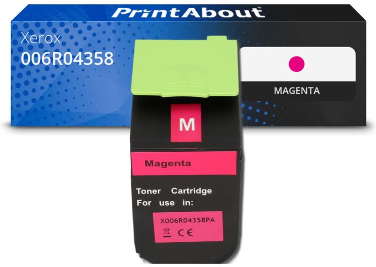 PrintAbout huismerk Toner 006R04358 Magenta geschikt voor Xerox