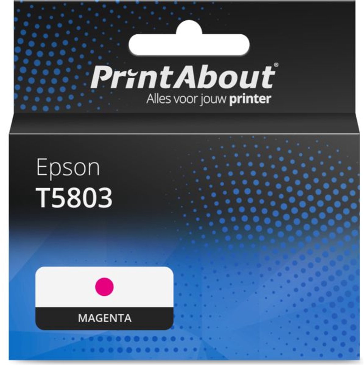 PrintAbout huismerk Inktcartridge T5803 Magenta geschikt voor Epson