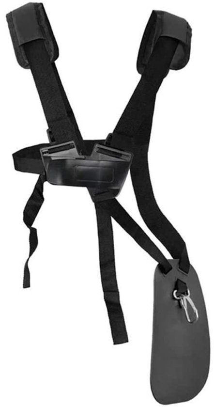 Trimmer schouderriem, gevoerde grastrimmer, nylon harnas, verstelbaar grastrimmer-harnas, dubbele schoudertrimmer, snelsluiting, voor bosmaaier, tuinieren