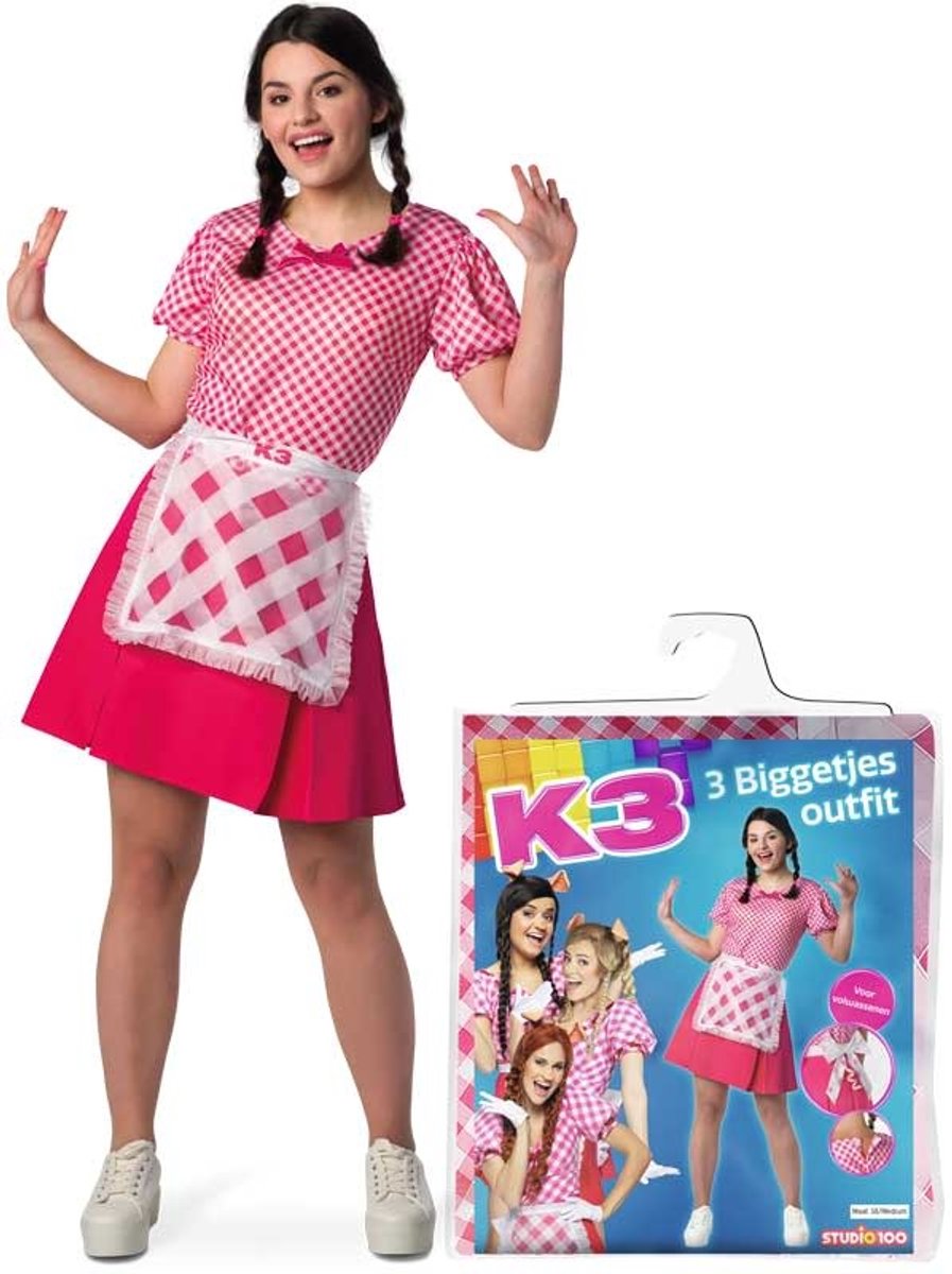K3 verkleedkleding - verkleedjurk De 3 Biggetjes - voor volwassenen — afbeelding 4