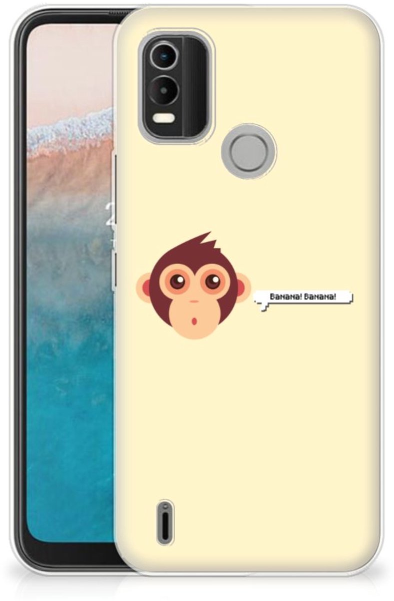 Nokia C21 Plus Telefoonhoesje met Naam Monkey