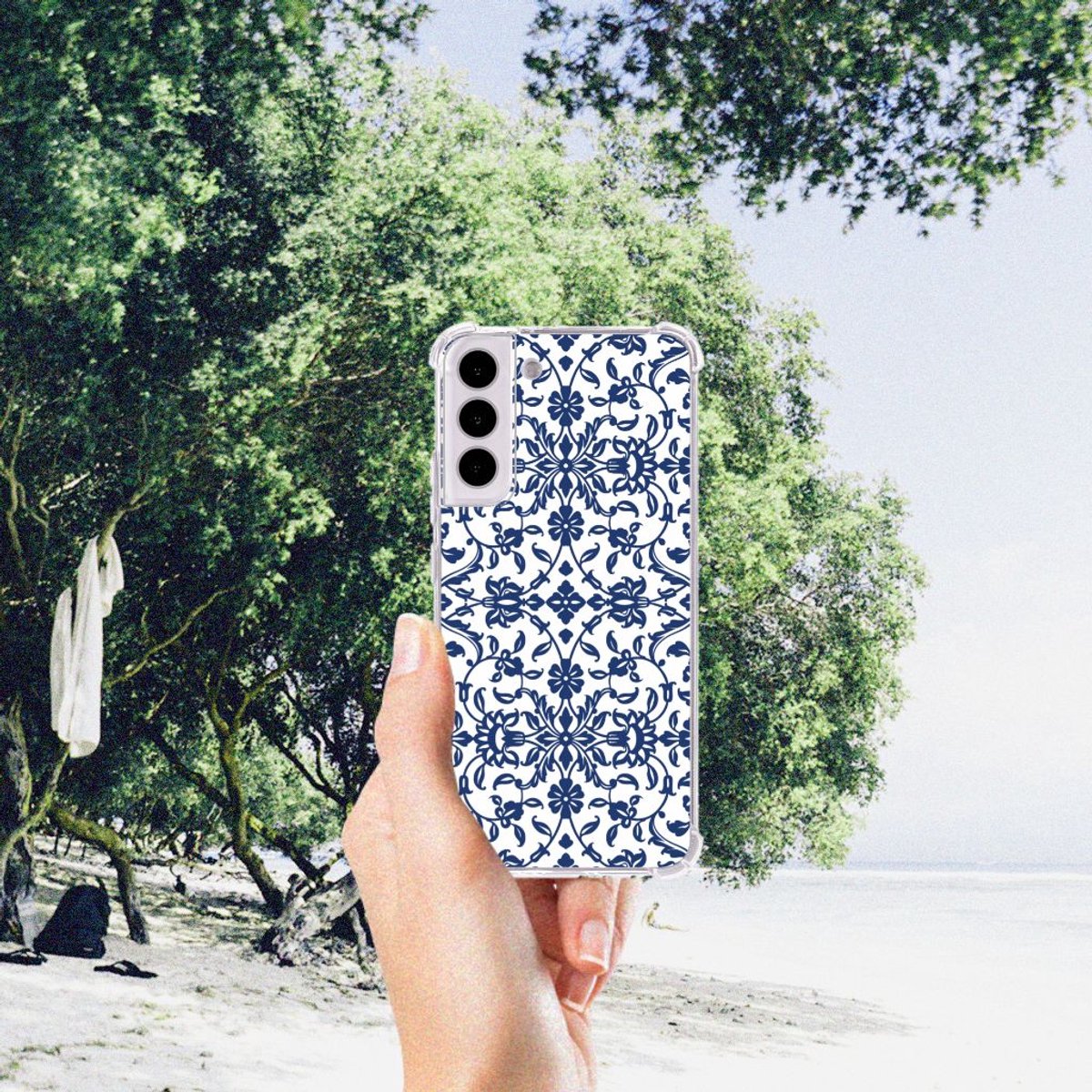 Samsung Galaxy S22 Plus Case Flower Blue
