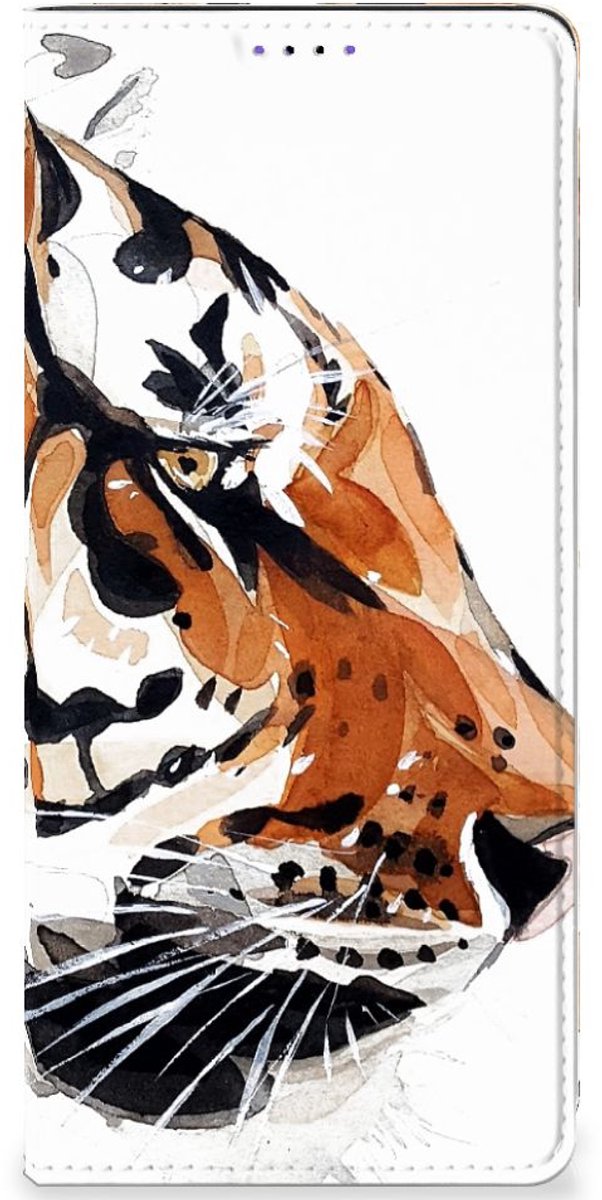 Bookcase Samsung Galaxy A22 5G Watercolor Tiger