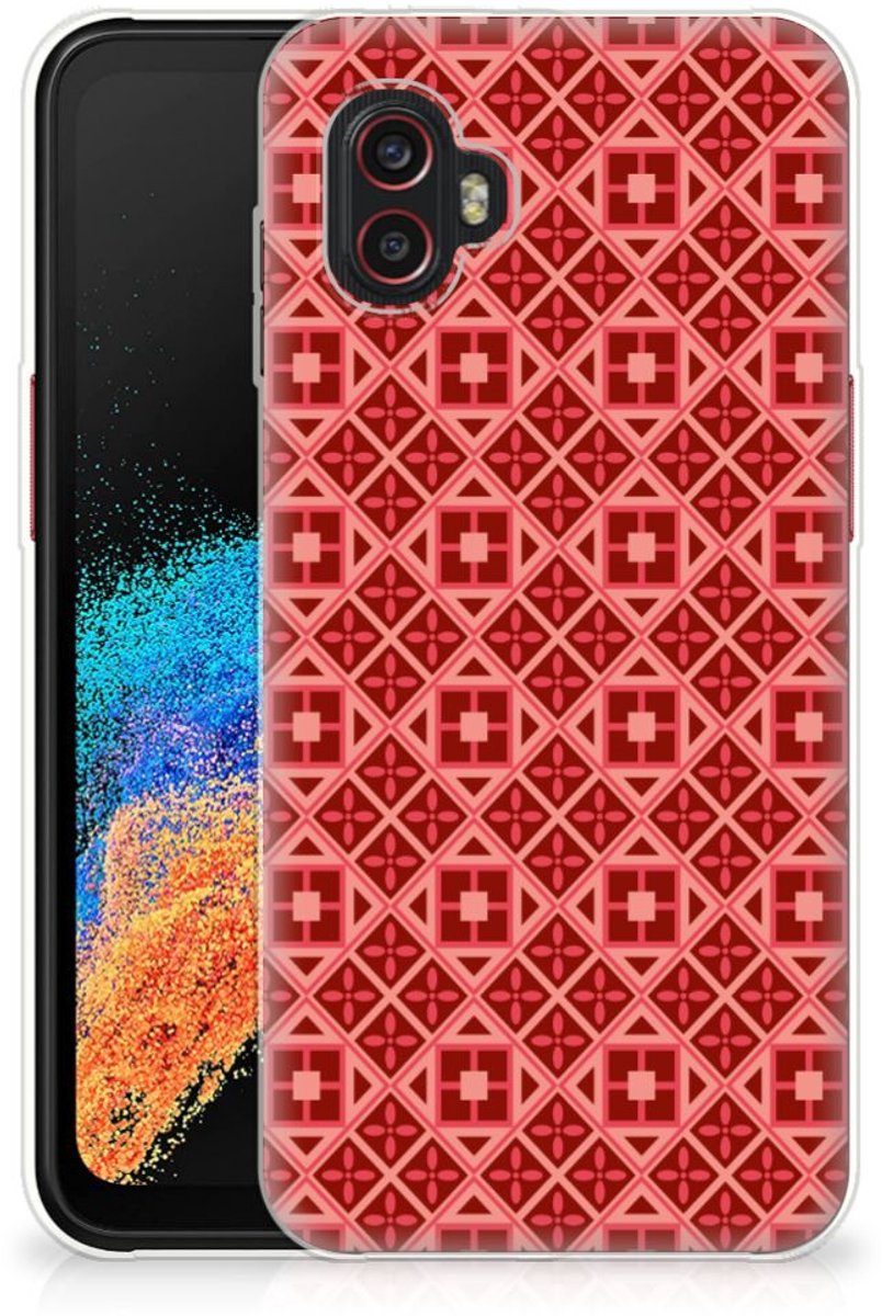 Samsung Galaxy Xcover 6 Pro TPU bumper Batik Rood