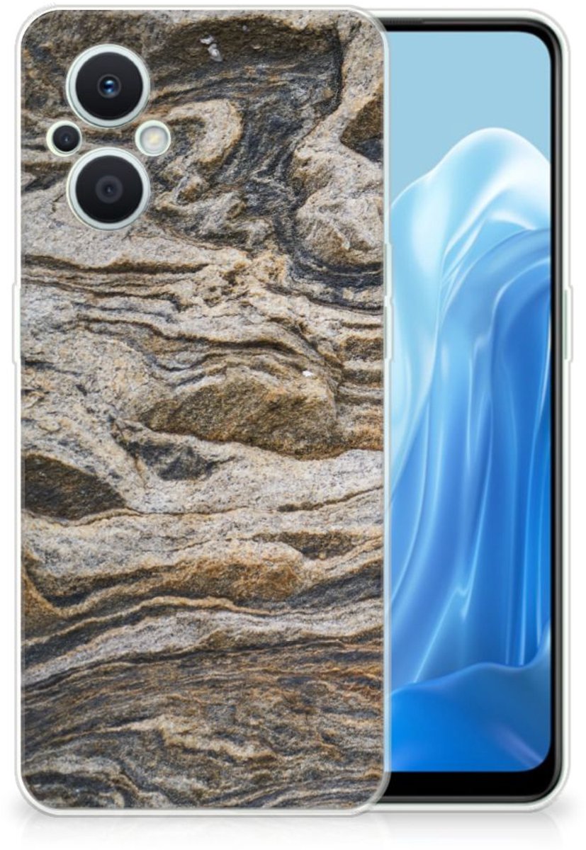 OPPO Reno8 Lite TPU Siliconen Hoesje Steen