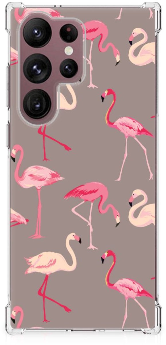 Samsung Galaxy S23 Ultra Case Anti-shock Flamingo
