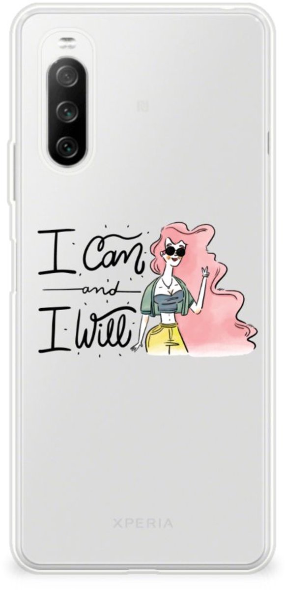 Sony Xperia 10 III Telefoonhoesje met Naam i Can