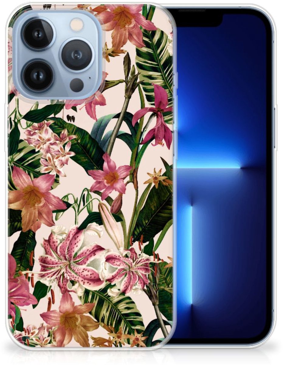 TPU Hoesje voor Apple iPhone 13 Pro TPU Case Flowers