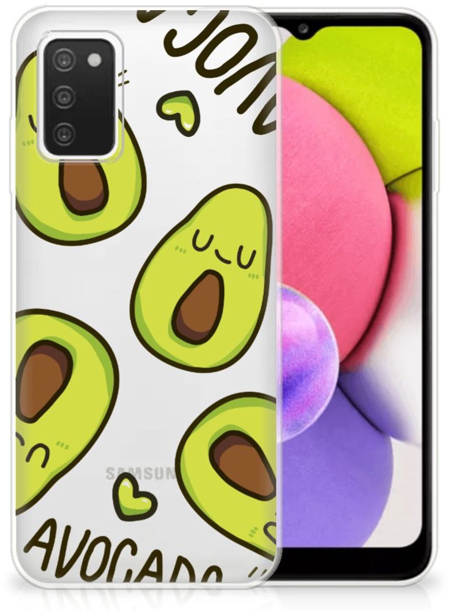Samsung Galaxy A03S Telefoonhoesje met Naam Avocado Singing