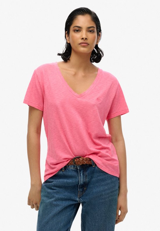 Superdry T-shirt STUDIOS SLUB EMB VEE TEE femme