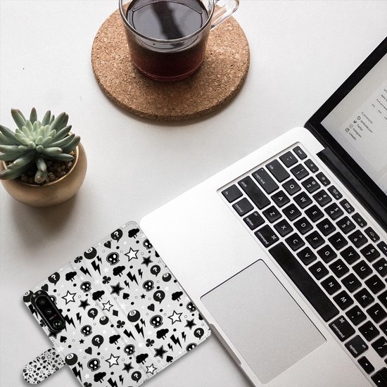 Portefeuille Sony Xperia 5III Téléphone Portable Couverture Standing pour Argent Punk