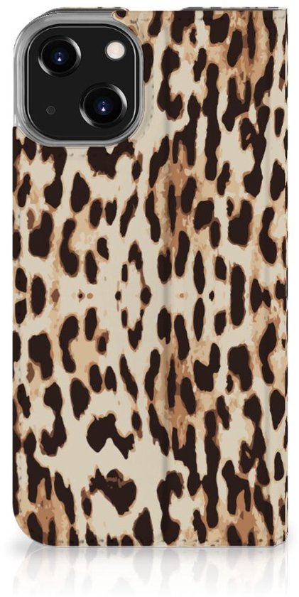 Coque Smartphone iPhone 14 Book Cover Léopard