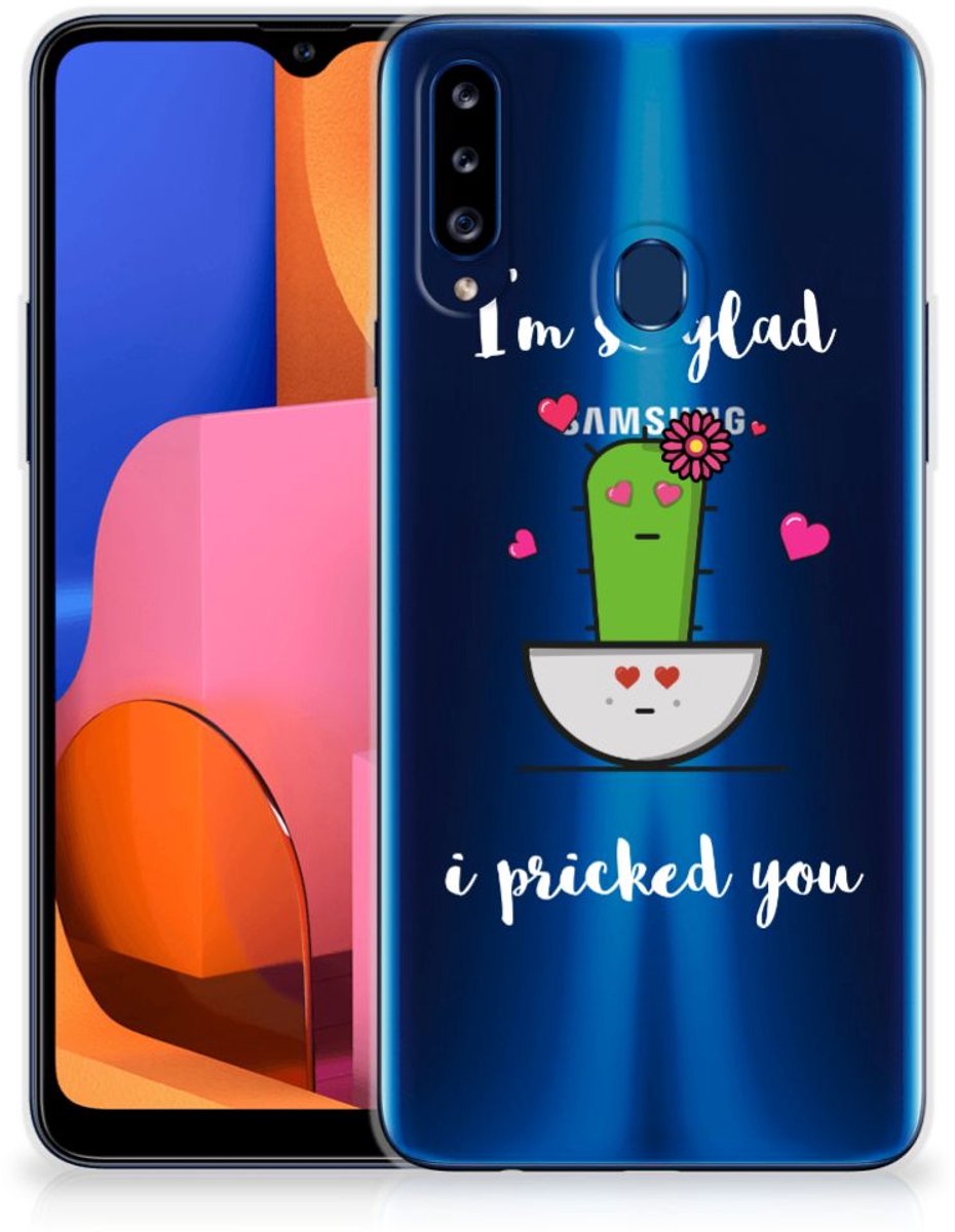 Samsung Galaxy A20s Telefoonhoesje met Naam Cactus Glad