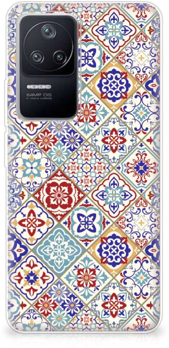 Xiaomi Poco F4 TPU Siliconen Hoesje Tiles Color