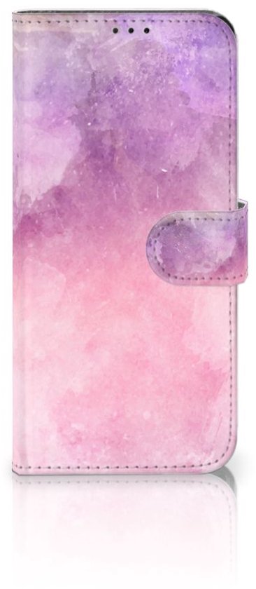 Coque Téléphone Sony Xperia 10 II Housse en Cuir Etui de Protection pour Peinture Rose Pourpre