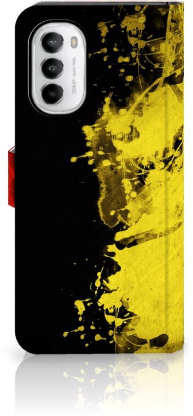 Coque Compatible avec Motorola Moto G52 | Moto G82 Coque Drapeau Belge