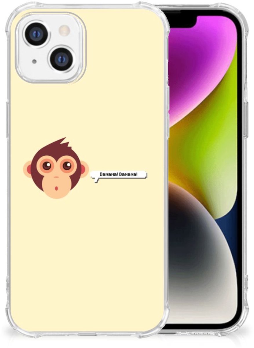iPhone 14 Stevig Bumper Hoesje Monkey