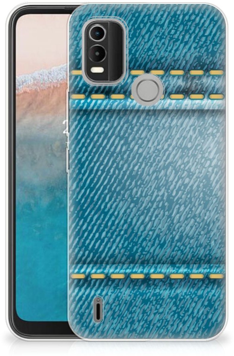 Nokia C21 Plus Silicone Back Cover Jeans