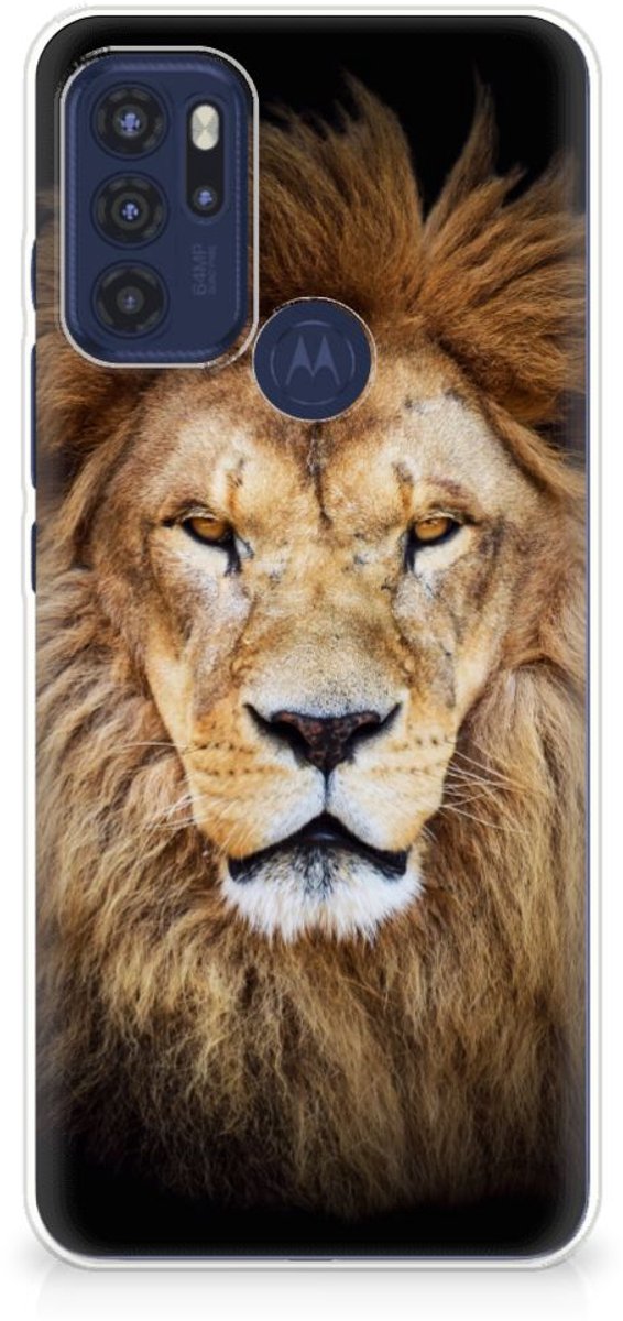 Motorola Moto G60s TPU Hoesje Leeuw