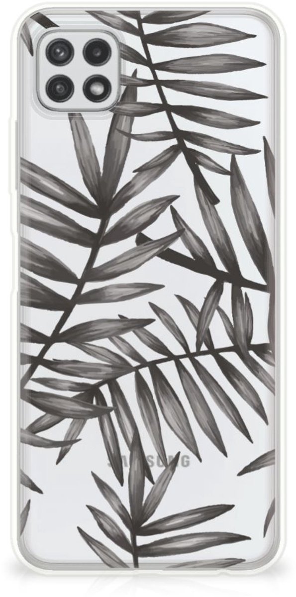 Samsung Galaxy A22 5G TPU Case Leaves Grey