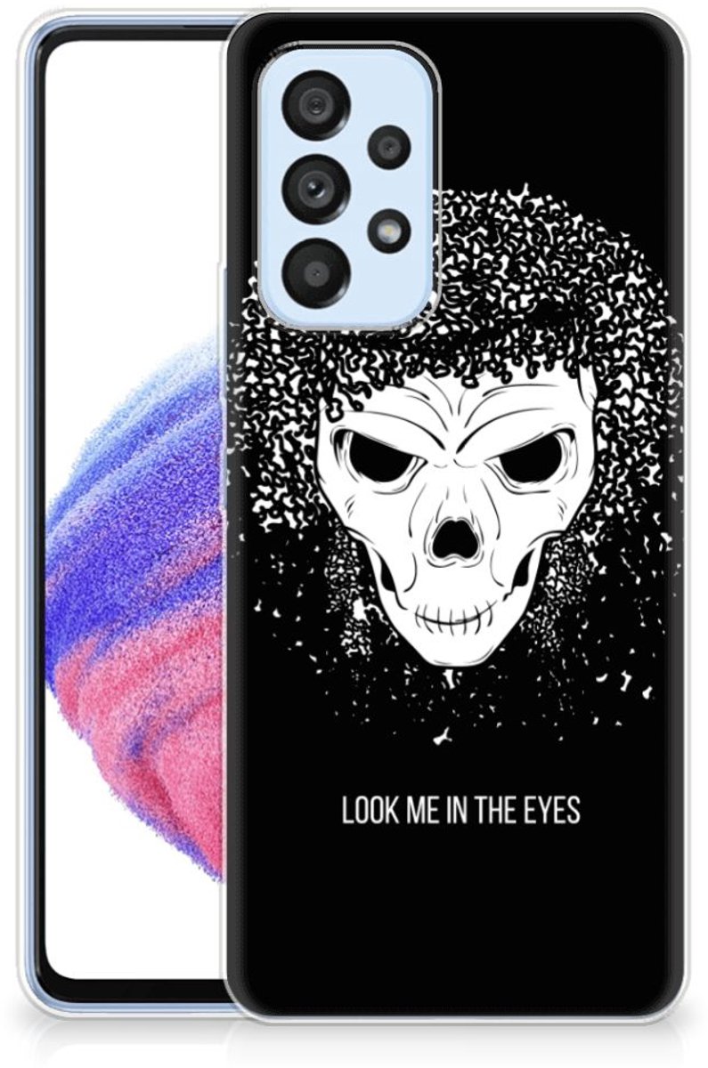 Silicone Back Case Samsung Galaxy A53 5G Skull Hair