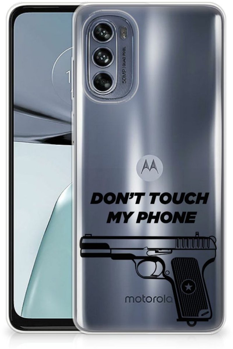 Motorola Moto G62 5G Silicone-hoesje Pistol DTMP