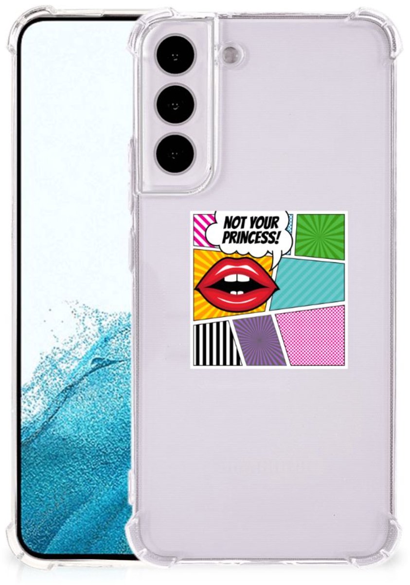 Samsung Galaxy S22 Plus Anti Shock Bumper Case Popart Princess
