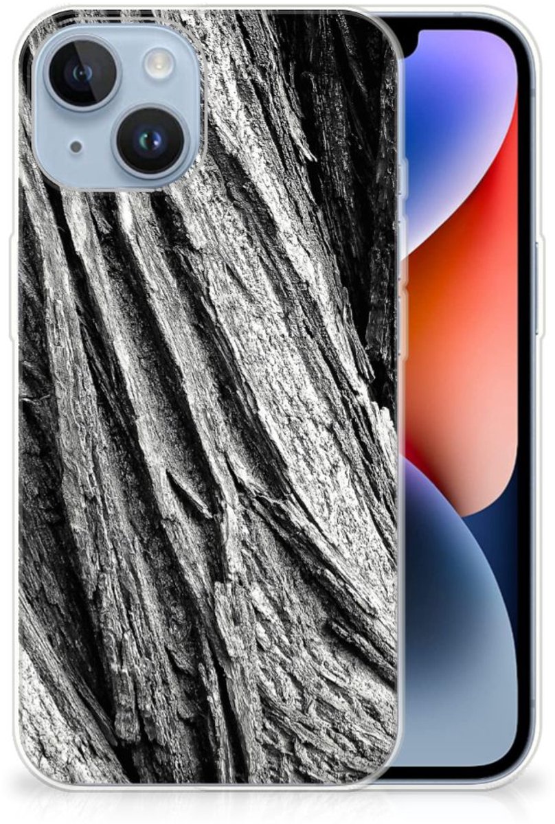 Bumper Hoesje Apple iPhone 14 Boomschors Grijs
