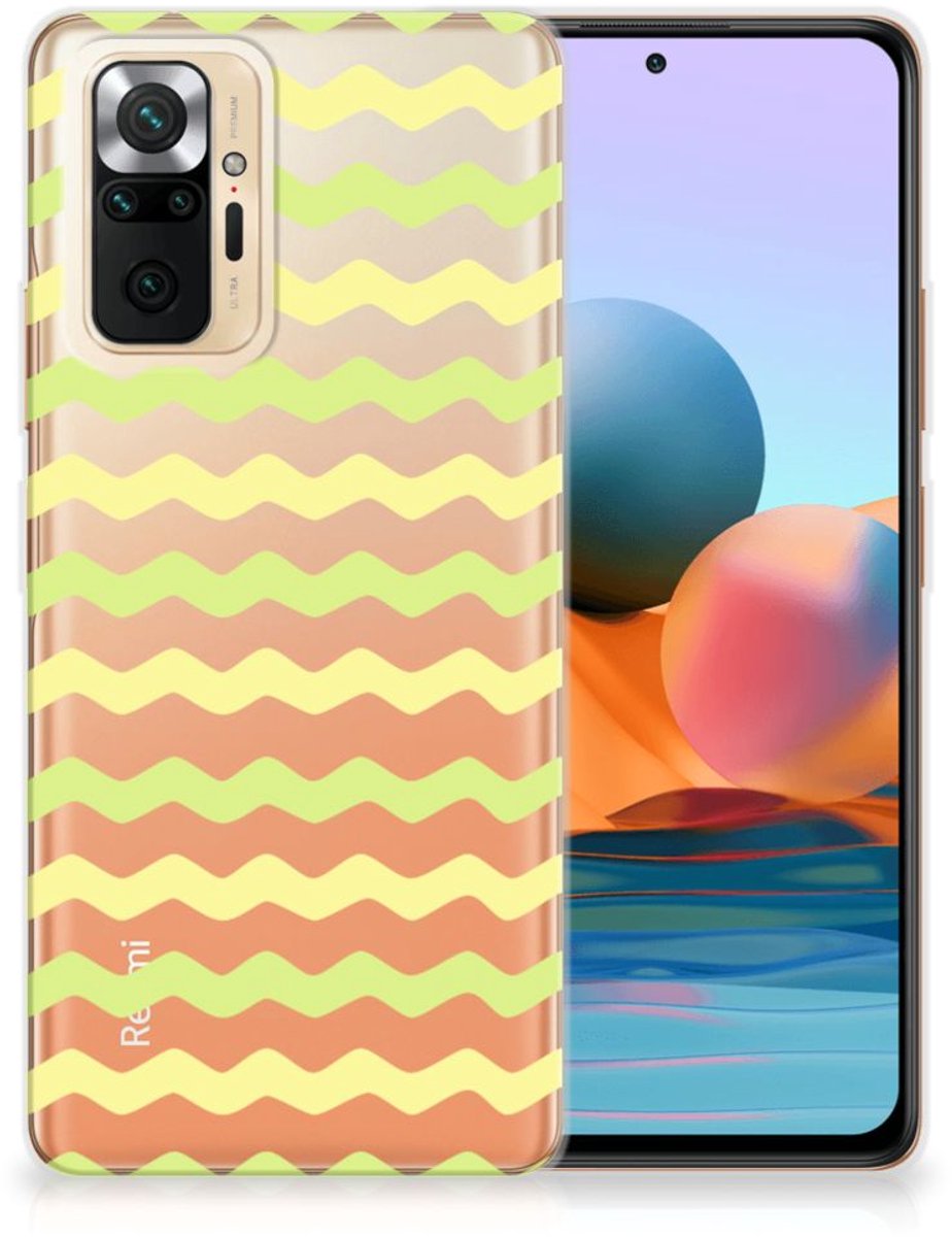 Xiaomi Redmi Note 10 Pro TPU bumper Waves Yellow