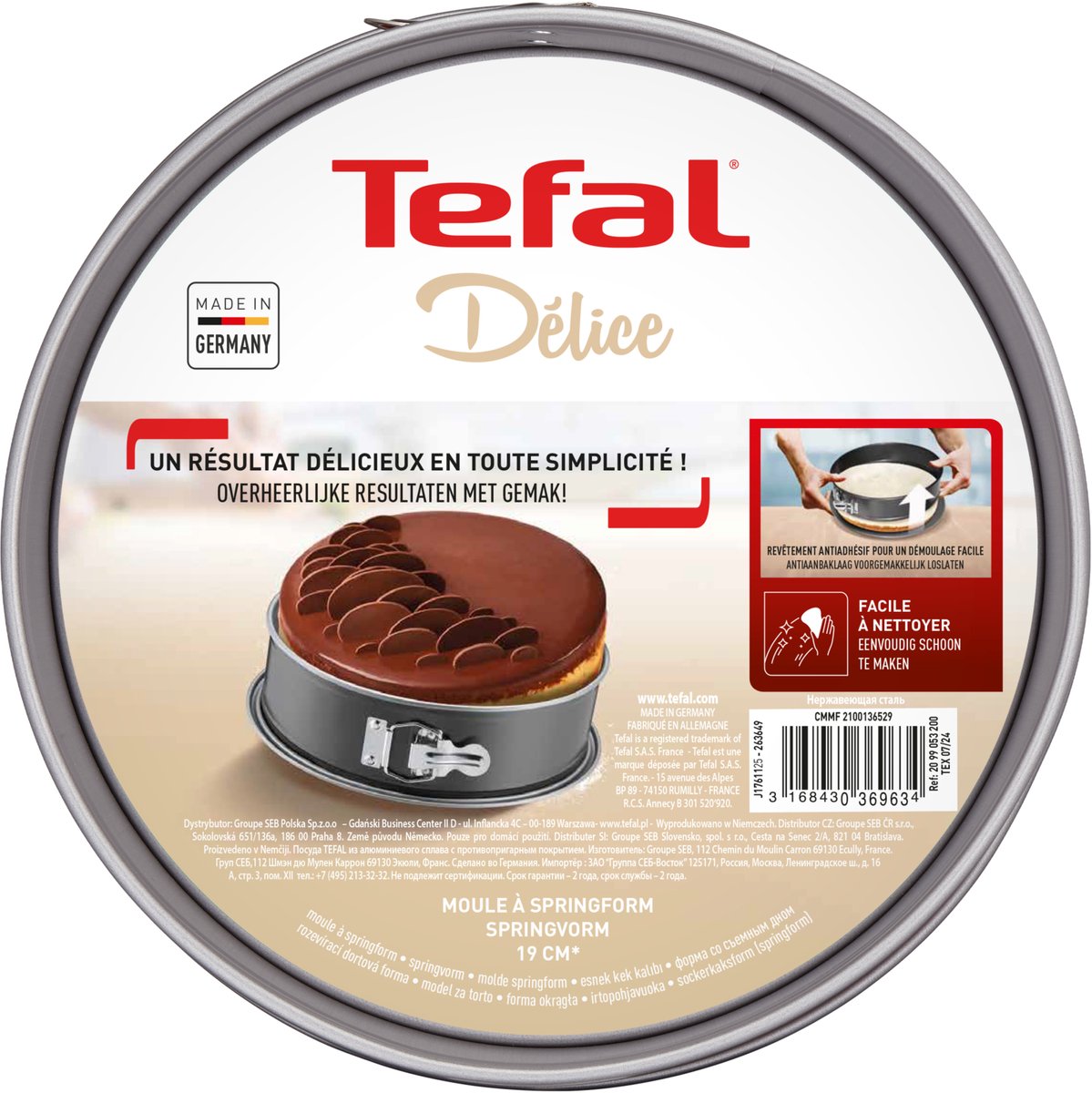 Tefal Delice Springvorm - Bakvorm - Ø23 cm - Non-Stick Coating - PFAS-vrij - Lekvrij – foto 6