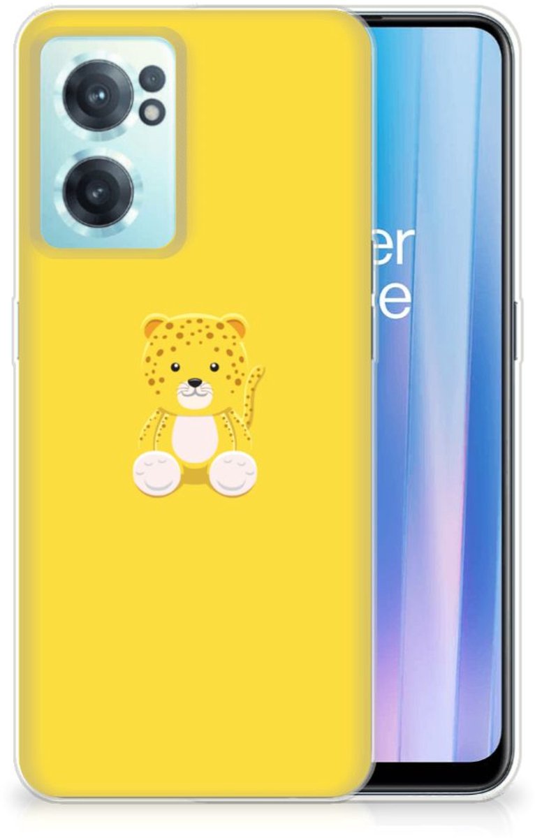 OnePlus Nord CE 2 5G Telefoonhoesje met Naam Baby Leopard