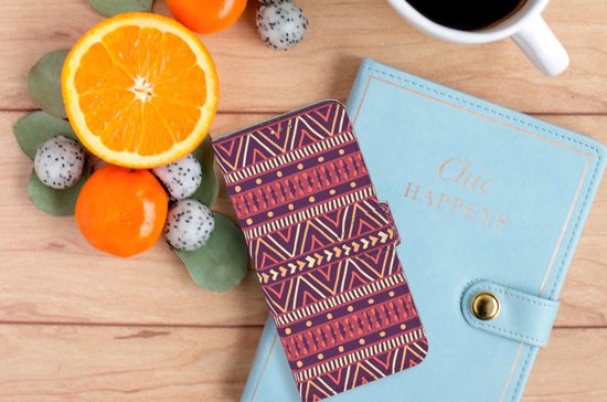 Étui pour téléphone portable OPPO A15 Bookcase Aztec Violet