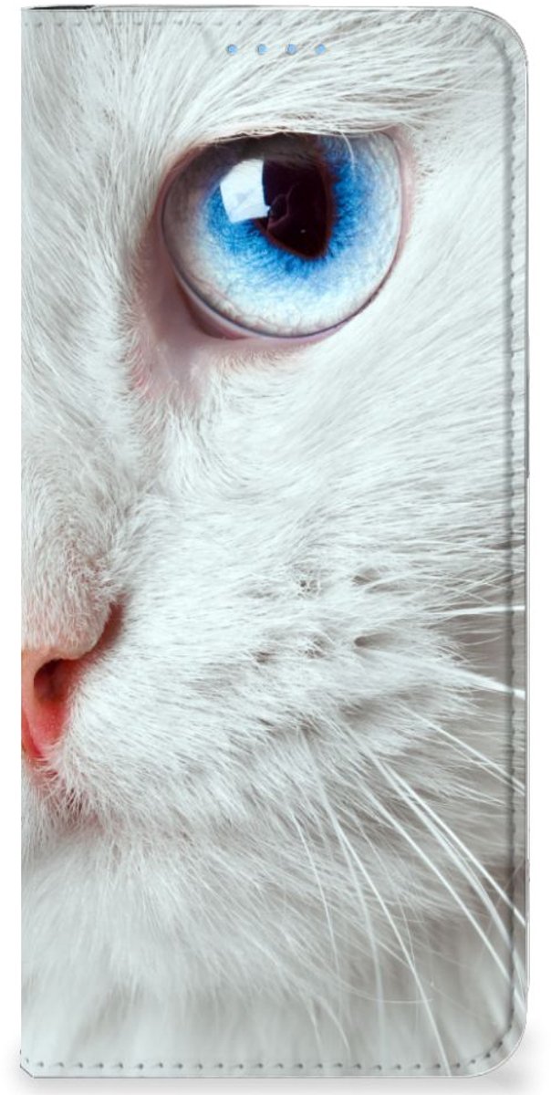 OPPO Reno8 Hoesje maken Witte Kat