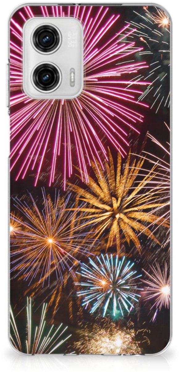 Motorola Moto G73 Silicone Back Cover Vuurwerk