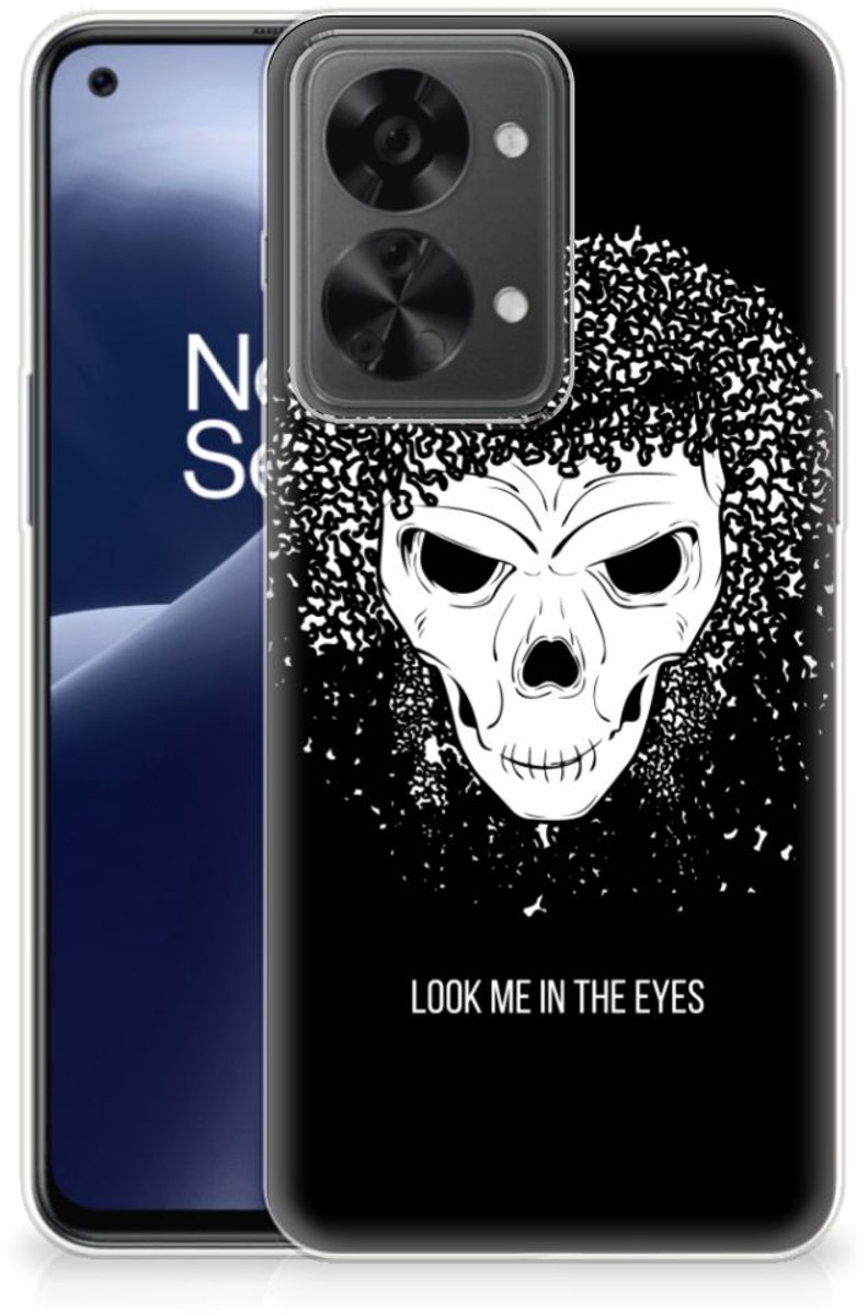 Silicone Back Case OnePlus Nord 2T Skull Hair